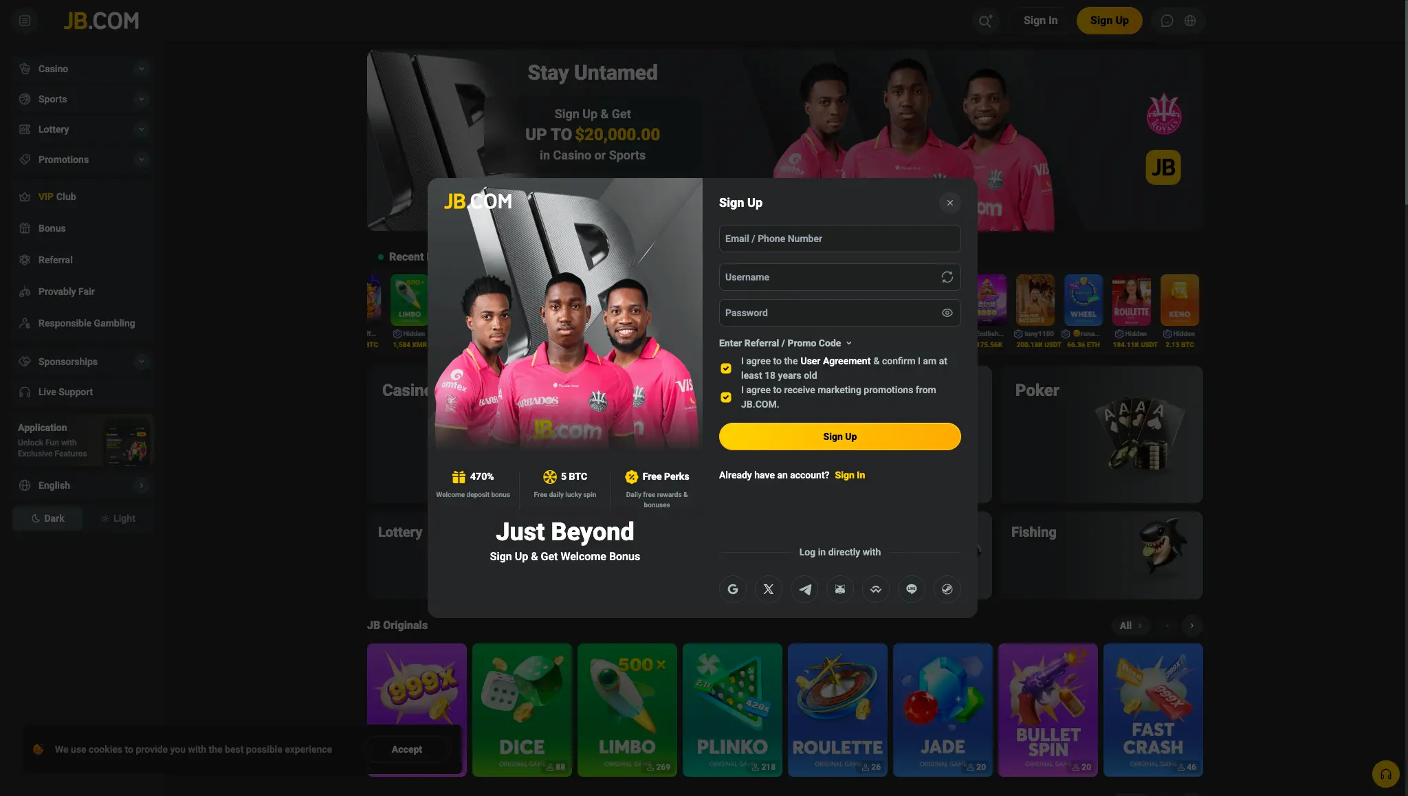 Welkom in de Wereld van JB Casino Nederland image 1